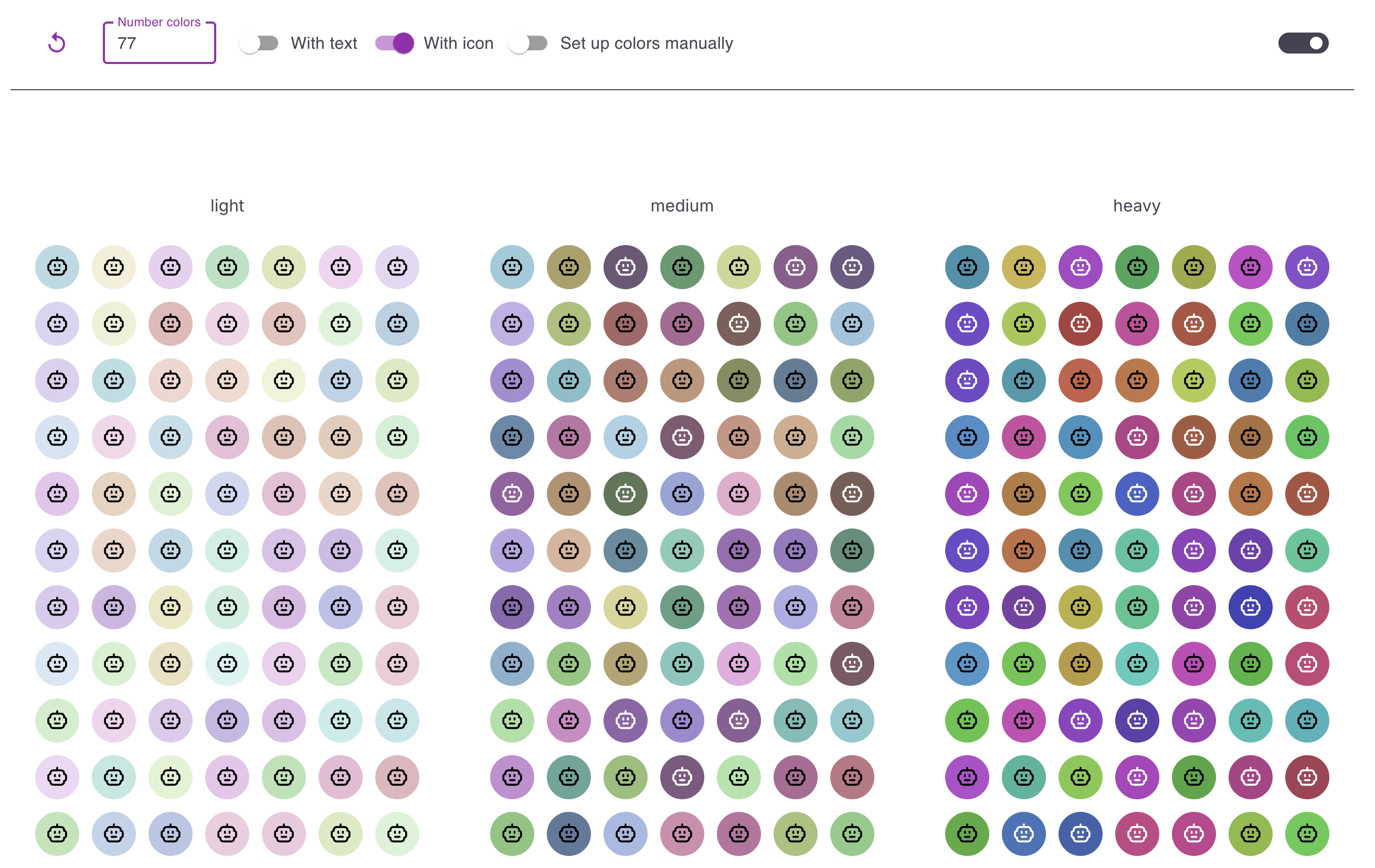 Consistent Random Color Generation